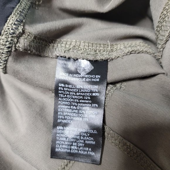 chicos stretchy grey green leggings size 2R Us 12 workout, athletic, gym, yoga - Picture 6 of 6